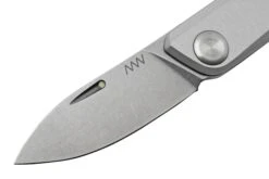 ANV Z050 Sleipner, Silver Handle, Z050-003, Navaja Slipjoint -Luz de Acero ANVZ050 003 03 anv