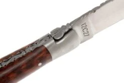 Laguiole En Aubrac HP 12cm Snakewood Limado A Mano L0212AMH-FSI1 13 Laguiole En Aubrac HP 12cm Snakewood Limado A Mano L0212AMH-FSI1 -Luz de Acero AUL0212AMH FSI1 04 laguiole en aubrac aul0212amh fsi1 04