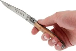 Laguiole En Aubrac Classic 12cm De Madera De Enebro L0212GEI-FSB1 -Luz de Acero AUL0212GEI FSB1 07 laguiole en aubrac aul0212gei fsb1 07