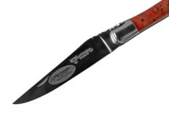 Laguiole En Aubrac 12cm Navaja Laguiole álamo Rojo Burl Brillante S/st -Luz de Acero AUL0212LPRIFSJ1 03 laguioleaubrac