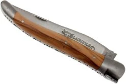 Laguiole En Aubrac Classic 12cm De Madera De Olivo L0212OLI-FSB1 -Luz de Acero AUL0212OLI FSB1 03 laguiole en aubrac aul0212oli fsb1 03