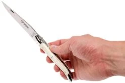 Laguiole En Aubrac Classic 12cm De Hueso Blanco L0212OSI-FSI1 -Luz de Acero AUL0212OSI FSI1 08 laguiole en aubrac aul0212osi fsi1 08