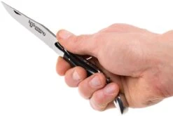 Laguiole En Aubrac 12cm Navaja Con Sacacorcho, De Cuerno De Búfalo L0312BUI-FSI1 -Luz de Acero AUL0312BUI FSI1 08 laguiole en aubrac aul0312bui fsi1 08