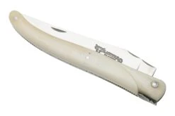 Laguiole En Aubrac Le Perlé 12 Cm L0512OS6J3 Full Handle Hueso Blanco -Luz de Acero AUL0512OS6J3 04 laguioleaubrac