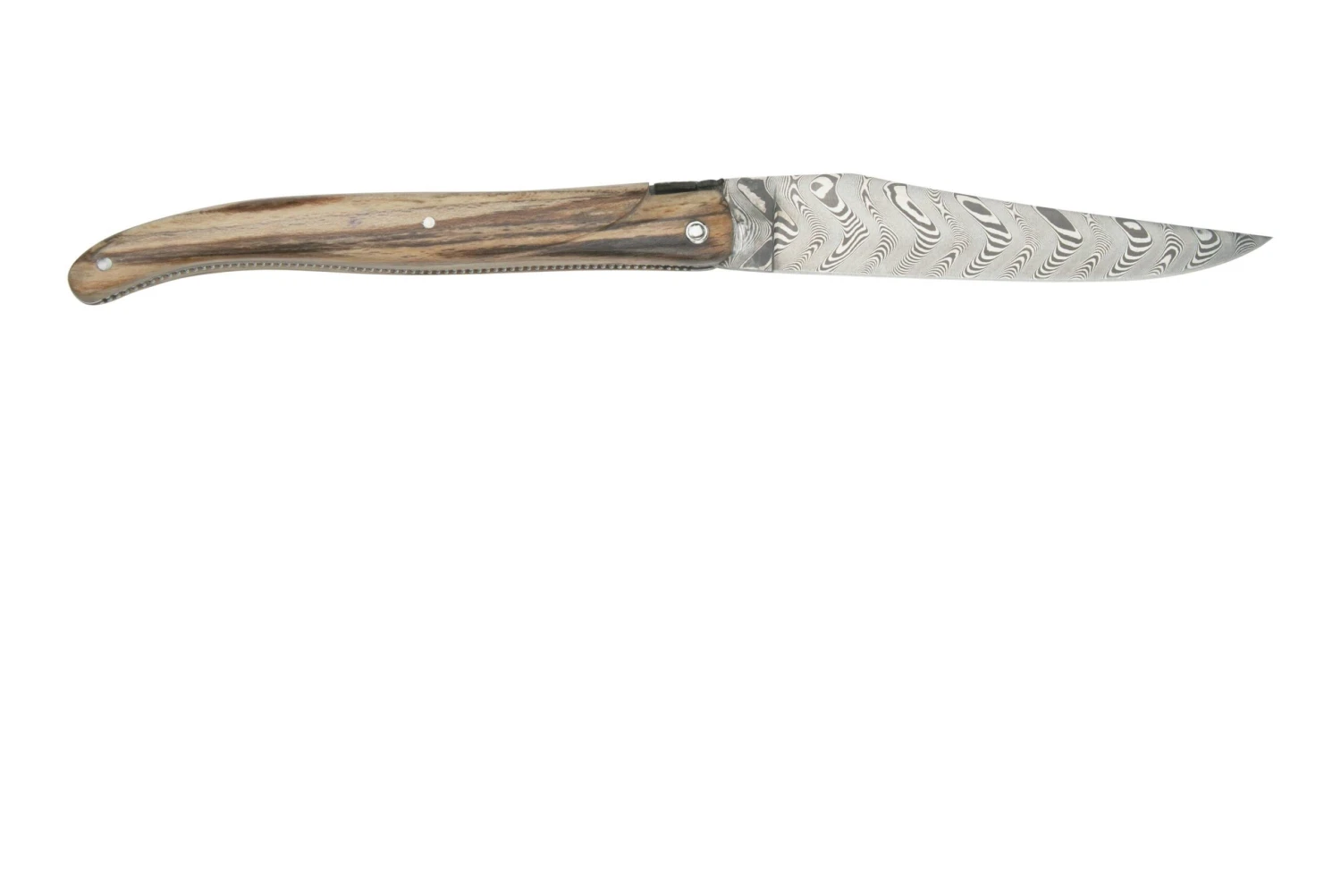 Laguiole En Aubrac Le Perlé 12 Cm L0512WA6J3DB Balbach Damast Full Handle Madera De Haya 4 Laguiole En Aubrac Le Perlé 12 Cm L0512WA6J3DB Balbach Damast Full Handle Madera De Haya - Imagen 2