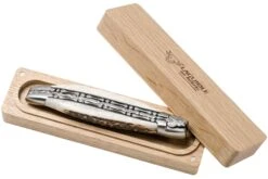 Laguiole En Aubrac 12cm Double Plates, Stag Horn Limado A Mano, L0712BCI/FSB1 -Luz de Acero AUL0712BCI FSB1 09 laguiole en aubrac