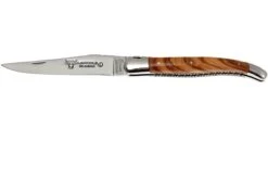 Laguiole En Aubrac 12cm Double Plates, Olive Burl Limado A Mano, L0712LLI-FSJ1