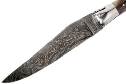 Laguiole En Aubrac 12 Cm Navaja Damascata, Full Handle Cuerno L0712PCI-FFI1 -Luz de Acero AUL0712PCI FFI1 03 laguiole en aubrac aul0712pci ffi1 03