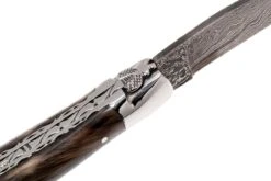 Laguiole En Aubrac 12 Cm Navaja Damascata, Full Handle Cuerno L0712PCI-FFI1 -Luz de Acero AUL0712PCI FFI1 06 laguiole en aubrac aul0712pci ffi1 06