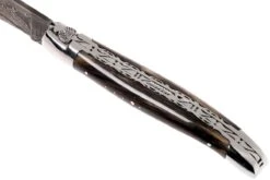 Laguiole En Aubrac 12 Cm Navaja Damascata, Full Handle Cuerno L0712PCI-FFI1 -Luz de Acero AUL0712PCI FFI1 07 laguiole en aubrac aul0712pci ffi1 07