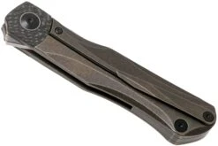 Bestech Thyra BT2106B Bronze Stonewashed Titanium, Carbon Fibre Bolster, Satin Navaja, Diseño Kombou -Luz de Acero BHBT2106B 04 bestech