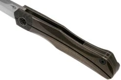 Bestech Thyra BT2106B Bronze Stonewashed Titanium, Carbon Fibre Bolster, Satin Navaja, Diseño Kombou -Luz de Acero BHBT2106B 07 bestech