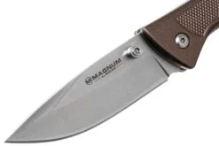 Böker Magnum Advance Checkering Dark Bronze 01RY303 Navaja -Luz de Acero BO01RY303 03 boker