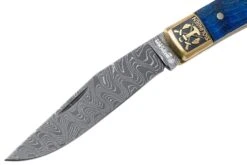 Böker Trapper Uno Annual 2021 Damascus 1132021DAM Limited Edition Navaja -Luz de Acero BO1132021DAM 03 boker