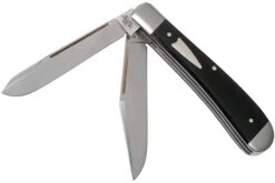 Case HT Trapper, Black Canvas Laminate, 154CM, Smooth, 10776, TB1022021 Navaja, Diseño Tony Bose