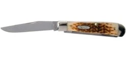 Case Trapper Amber Jigged Bone, 00164, 6254 SS Navaja -Luz de Acero CE164 03 case ce164 03