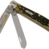 Case Mini Trapper Pocket Worn Olive Green Bone, Peach Seed, 38194, 6207 SS Navaja -Luz de Acero CE38194 01 case knives