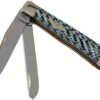Case Medium Trapper White & Black Carbon Fiber-G10 Weave Smooth, 38920 10254 SS Navaja -Luz de Acero CE38920 01 case