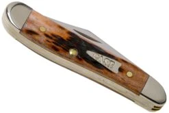 Case Peanut Brown Bone, Peach Seed Jig, 42656, 6220 SS Navaja -Luz de Acero CE42656 04 case