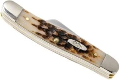Case Medium Stockman Amber Jigged Bone, 00042, 6318 SS Navaja -Luz de Acero CE42 07 case ce42 07