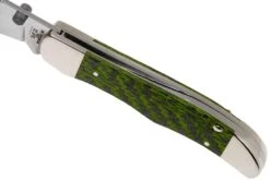 Case Kickstart Mid Folding Hunter Green & Black Carbon Fibre-G10 Weave Smooth, 50711, 101265AC SS Navaja -Luz de Acero CE50711 07 case