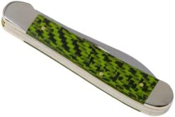 Case Copperhead Green & Black Carbon Fibre-G10 Weave Smooth, 50713, 10249W SS Navaja -Luz de Acero CE50713 04 case