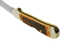 Case Mini CopperLock 52849 Rogers Corn Cob Jig Antique Bone, Navaja -Luz de Acero CE52849 04 case