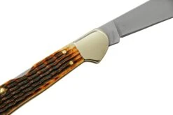 Case Mini CopperLock 52849 Rogers Corn Cob Jig Antique Bone, Navaja -Luz de Acero CE52849 05 case