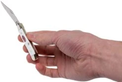 Case Peanut SparXX White Synthetic, 60188, 6220 SS Navaja 21 Case Peanut SparXX White Synthetic, 60188, 6220 SS Navaja -Luz de Acero CE60188 10 case ce60188 10