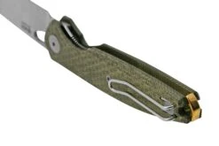 GiantMouse ACE REO Green Canvas Micarta Satin Magnacut, Navaja 11 GiantMouse ACE REO Green Canvas Micarta Satin Magnacut, Navaja -Luz de Acero GM REO GRN CANVAS 04 giantmouse