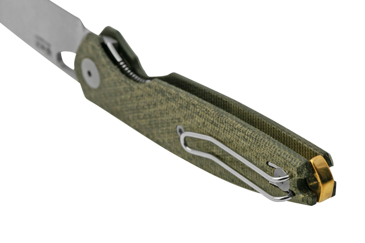 GiantMouse ACE REO Green Canvas Micarta Satin Magnacut, Navaja 6 GiantMouse ACE REO Green Canvas Micarta Satin Magnacut, Navaja - Imagen 4