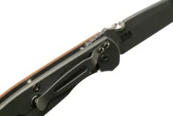 Rick Hinderer FireTac Spanto Acid Stonewash, Working Finish Orange G10, Navaja -Luz de Acero HRK FT SP WF OR 06 hinderer