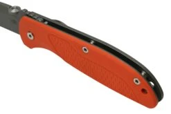 Rick Hinderer FireTac Spanto Acid Stonewash, Working Finish Orange G10, Navaja -Luz de Acero HRK FT SP WF OR 07 hinderer
