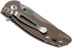 Rick Hinderer XM18 3” Skinny Slicer Linerlock, Flat Dark Earth G10 Navaja -Luz de Acero HRK XM18 3 SKSLSW FD 04 rick hinderer knives