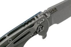 Rick Hinderer XM18 3.5 Skinny Sheepsfoot 20CV Working Finish, Blue/Black G10 Navaja" -Luz de Acero HRK XM18 35 SSWF BB 06 rick hinderer knives