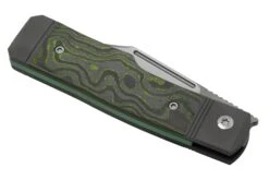 Jack Wolf Gunslinger Jack GUNS-01-CCTG CamoCarbon Toxic Green, Navaja -Luz de Acero JW GUNS 01 CCTG 06 jackwolf