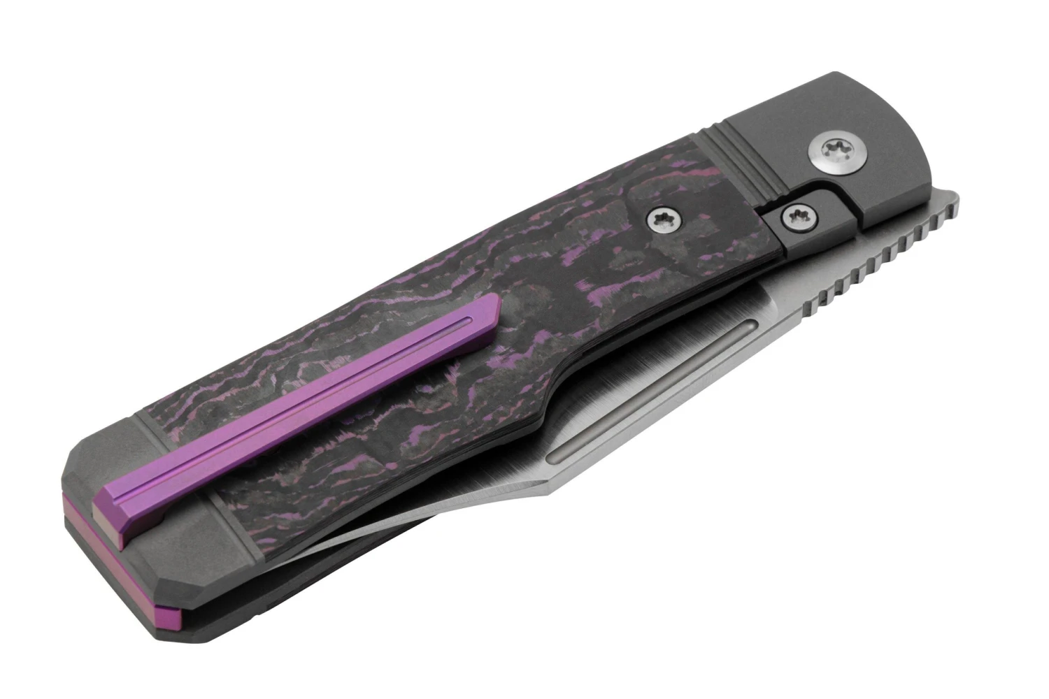 Jack Wolf Gunslinger Jack GUNS-01-FCPH Fat Carbon Purple Haze, Navaja 9 Jack Wolf Gunslinger Jack GUNS-01-FCPH Fat Carbon Purple Haze, Navaja - Imagen 7