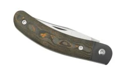 Jack Wolf Javelina Jack, JAVEL-01-CCBO, CamoCarbon Blaze Orange Navaja Slipjoint -Luz de Acero JW JAVEL 01 CCBO 06 jackwolf