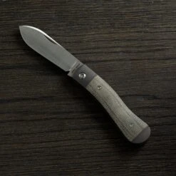 Jack Wolf K9 Jack, Green Canvas Micarta K9-01-GRN Navaja Slipjoint