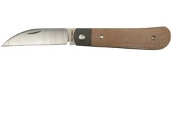 Jack Wolf Laid Back Jack, Natural Canvas Micarta LAIDB-01-NAT Navaja Slipjoint