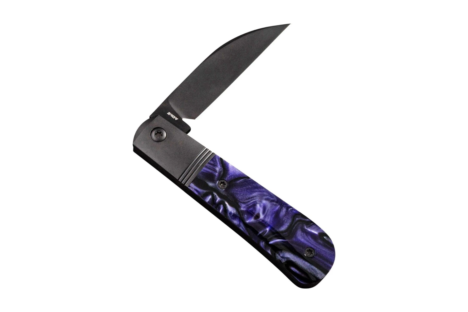 Jack Wolf Laid Back Jack LAIDB-02-KIR-PUR Kirinite Purple Wave, Slipjoint Navaja 4 Jack Wolf Laid Back Jack LAIDB-02-KIR-PUR Kirinite Purple Wave, Slipjoint Navaja - Imagen 2