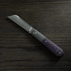 Jack Wolf Midnight Jack, Fat Carbon Purple Haze MIDNI-01-FCP Navaja Slipjoint
