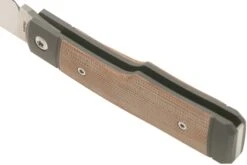 Jack Wolf Sharpshooter Jack, Natural Canvas Micarta SHSH-MNA Navaja Slipjoint -Luz de Acero JW SHSH MNA 04 jack