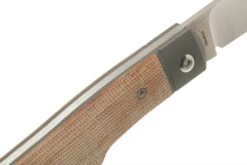 Jack Wolf Sharpshooter Jack, Natural Canvas Micarta SHSH-MNA Navaja Slipjoint -Luz de Acero JW SHSH MNA 05 jack