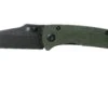 Kansept Main Street T1015A2 Black, Green Micarta Navaja, Diseño Dirk Pinkerton