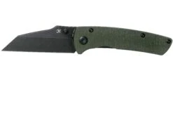 Kansept Main Street T1015A2 Black, Green Micarta Navaja, Diseño Dirk Pinkerton
