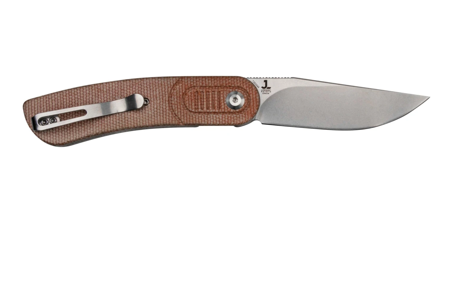 Kansept Reverie T2025A6 Stonewashed, Brown Micarta Navaja, Diseño Justin Lundquist 4 Kansept Reverie T2025A6 Stonewashed, Brown Micarta Navaja, Diseño Justin Lundquist - Imagen 2