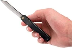 Higonokami Navaja 7,3 Cm HIGO04BL, Acero Al Carbono, Negro -Luz de Acero KT HIGO04BL 07 higonokami kt higo04bl 07