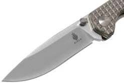 Kizer Begleiter Mini Droppoint KI3458RA2, M390, Titanio, Navaja, Diseño Azo -Luz de Acero KZKI3458RA2 03 kizer