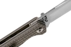 Kizer Begleiter Mini Droppoint KI3458RA2, M390, Titanio, Navaja, Diseño Azo -Luz de Acero KZKI3458RA2 06 kizer